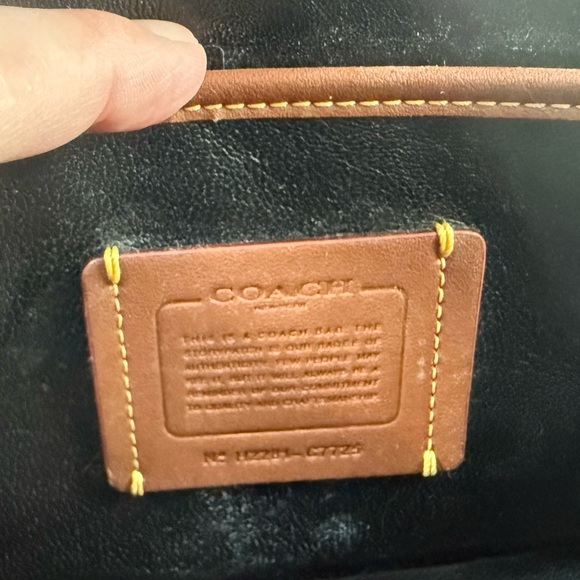 EUC Coach Quilted Studio Shoulder Bag in Black Nappa Leather with Gold Accents - Picture 9 of 11